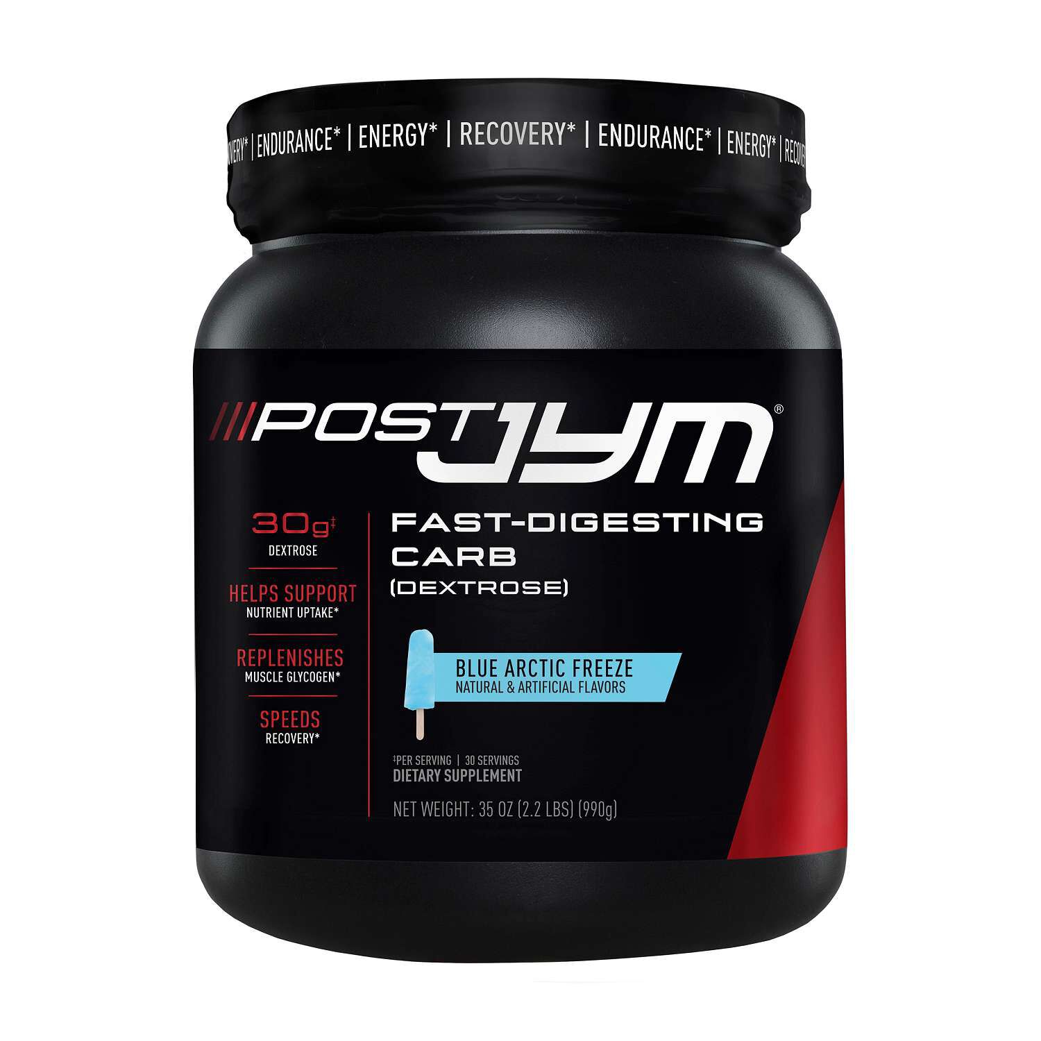 Post Jym&reg; Fast-Digesting Carb - Blue Arctic Freeze (30 Servings)  | GNC